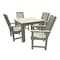 Highwood Usa Lehigh 5pc Square Outdoor Patio Furniture Dining Set AD-DNL44-HGR - alternate 1